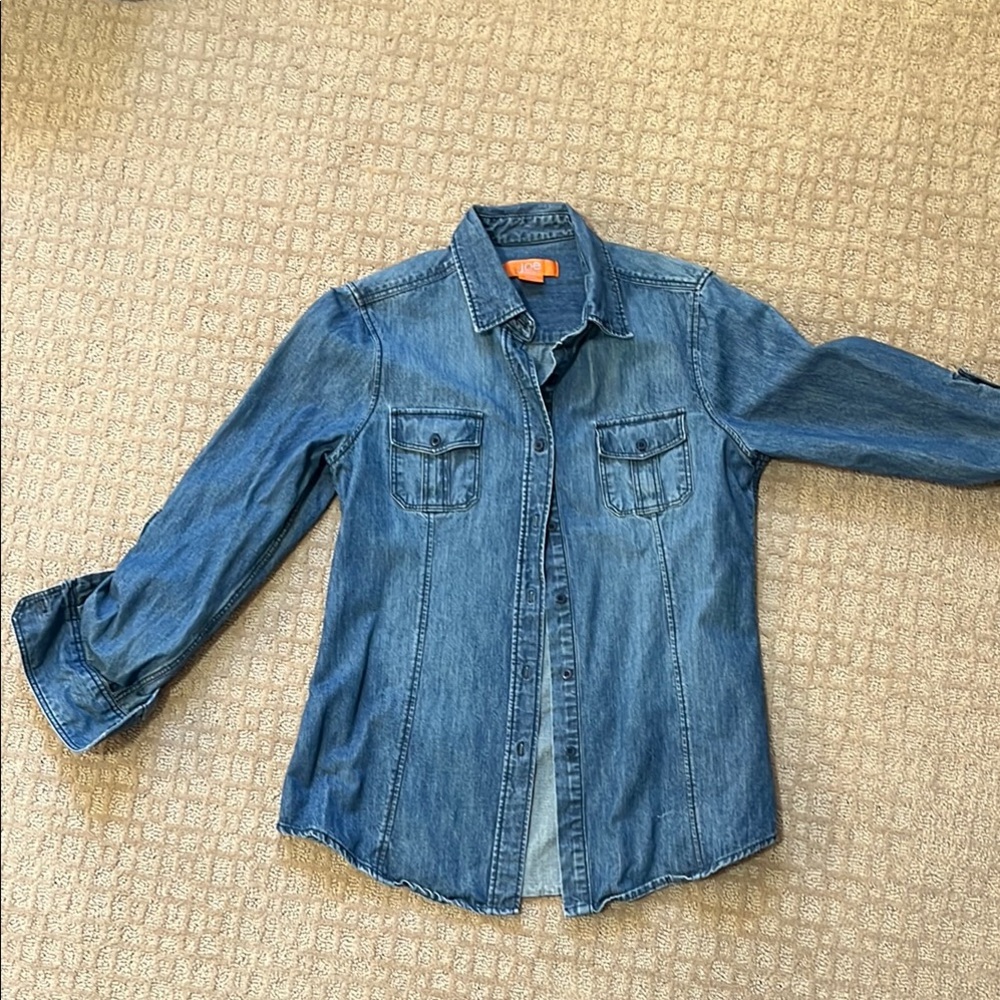 Denim Button-Up Shirt